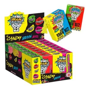 Brain Blasterz Brain Bitz Sour Candy Rocks 45g 16ct UK Import
